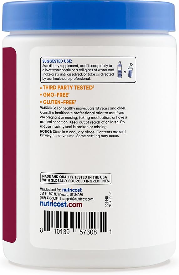 Nutricost Electrolyte Complex Powder (60 Servings, Grape) - Hydration Supplement Drink Mix with Vitamins and Minerals