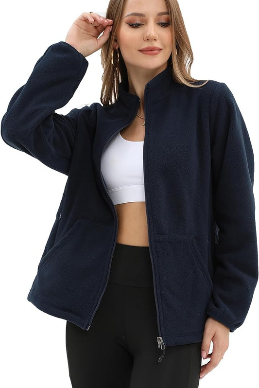 Argstar Women's Fleece Jacket with 6 Pockets (XS-2XL)