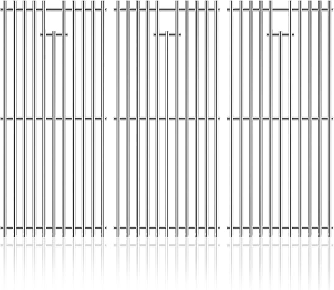 17’’ Stainless Steel Cooking Grates for Charbroil Commercial Infrared 463355220 463242516 463242515 463243016, Cooking Grids for Weber Spirit E/S-310, 320, 330, G466-0025-W1A Replacement Parts