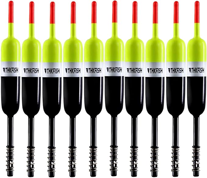 THKFISH Fishing Bobbers Fishing Floats and Bobbers Slip Bobbers for Fishing Balsa Floats Crappie Fishing Bobbers Fixed Bobber (1.5"X0.59"X5.4") (2.5"X0.59"X5.4")