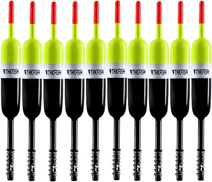 THKFISH Fishing Bobbers Fishing Floats and Bobbers Slip Bobbers for Fishing Balsa Floats Crappie Fishing Bobbers Fixed Bobber (1.5"X0.59"X5.4") (2.5"X0.59"X5.4")
