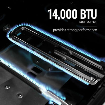 Royal Gourmet 5-Burner Propane Gas Grill with Side Burner, Stainless Steel Barbeque Grills, Silver, GA5404S