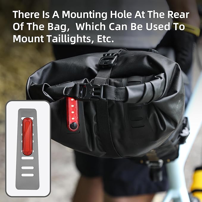 Rhinowalk Waterproof Bicycle Saddle Bag Large Capacity Bike Bag Under Seat Bag 14L Rainproof Mountain Road Bike Seat Bag Bicycle Bag Professional Cycling Accessories-Black&Yellow