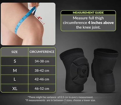 RDX Knee Pads for Work, Oeko TEX Certified, Anti-Slip Protective Thick Padded Foam Pad, Collision Avoidance Sleeves Pair, MMA Muay Thai Grappling Volleyball Football Wrestling Gardening.