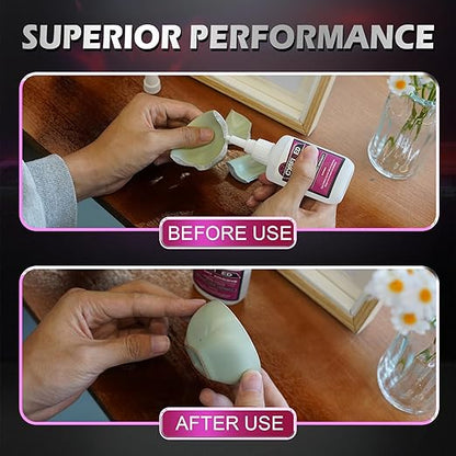 Super Glue Liquid for Plastic Ceramic Aquarium, 113.6 Gram Medium Thick All Purpose Clear Cyanoacrylate Adhesive, Heavy Duty CA Glue for Wood 3D Print Model Shoe Leather Glass Metal Rubber Craft