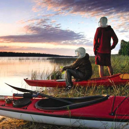 Anvin Mosquito Head Mesh Nets Gnat Face Netting for No See Ums Insects Bugs Gnats Biting Midges from Any Outdoor Activities, Works Over Most Hats Comes with Free Stock Pouches (3pcs, Grey)