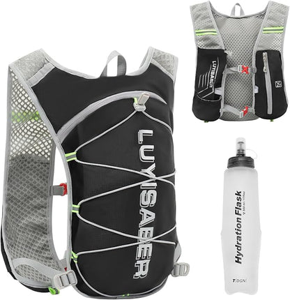 Azarxis Hiking Hydration Pack 5L Running Backpack Daypack Vest with 2L Water Bladder for Women Men Cycling Biking Trail Race