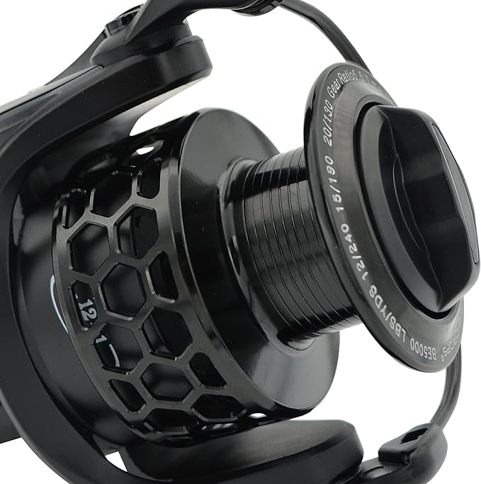 Spinning Fishing Reels 12+1BB Ultra Lightweight Carved Aluminum Spool Reels Affordable Smooth Spinning Reels