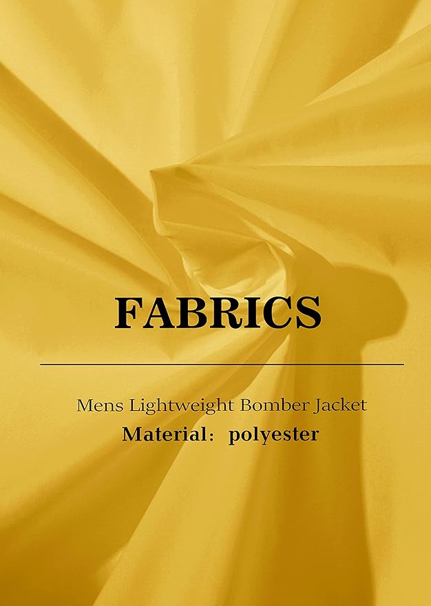 MAGCOMSEN Men's Bomber Jacket Lightweight Casual Zip Up Windbreaker Spring Fall Golf Coat with Pockets