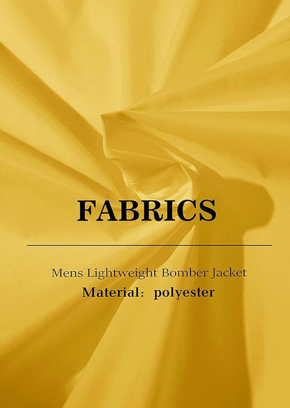 MAGCOMSEN Men's Bomber Jacket Lightweight Casual Zip Up Windbreaker Spring Fall Golf Coat with Pockets