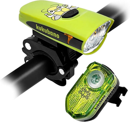 LED Bike Light Set, USB Rechargeable Headlight and Taillight, Waterproof for E-Bikes, Scooters, and Mountain Bikes