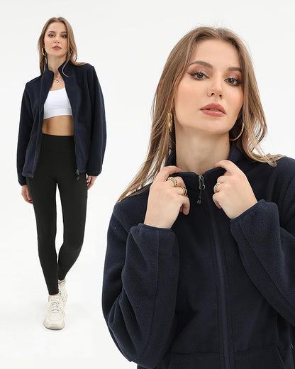 Argstar Women's Fleece Jacket with 6 Pockets (XS-2XL)