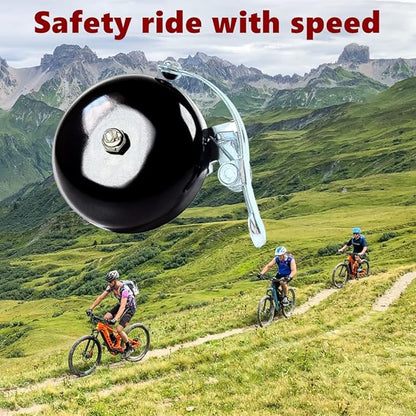 Classic Bell, Loud Crisp Clear Sound Bicycle Accessories for Adults Youths, Stylish Horn for Road and Mountain Bikes