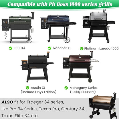 Cooking Grates for Pit Boss 1000 Series Grill Grid Wood Pellet Smoker Austin XL Parts Rancher Sportsman 1100 Replacement 32422 PB1000XL-036-R00 Stainless Steel 304 PB1000 BBQ Pitboss Accessory