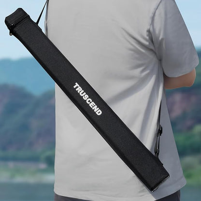 TRUSCEND CrazBass Travel Fishing Rod, FUJI K Guide and Reel Seat, TORAY 30/40T Carbon Fiber, Innovative Put-in Connection Technique, Casting/Spinning HP Fishing Pole with Premium Case, AAA Cork Handle