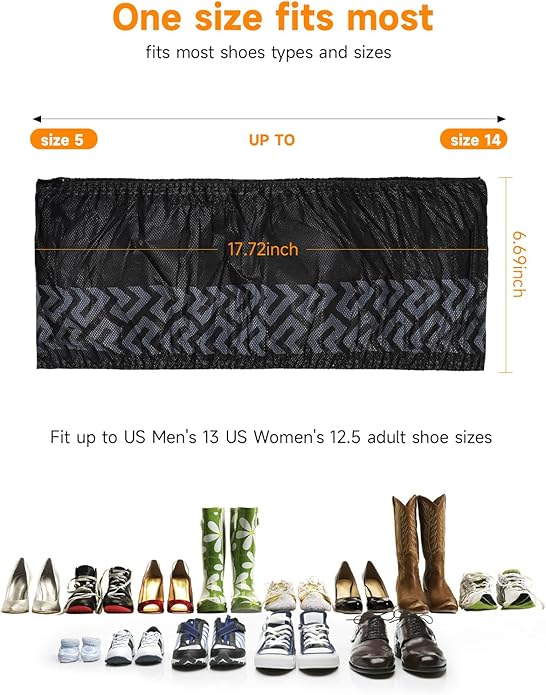 TOOSOFt Black Shoe Covers Disposable Non Slip 100 Pack (50 Pairs): Extra Large Non-Woven Fabric Booties for Shoes Covers for Indoors Reusable,Breathable, Waterproof - Fits Up to Size 14 US Men