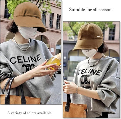 huablo]UPF 50+Womens Sun Hat UV Protection Hiking Fishing Hats Wide Brim Hat Adjustable Ponytail Packable Sun Cap