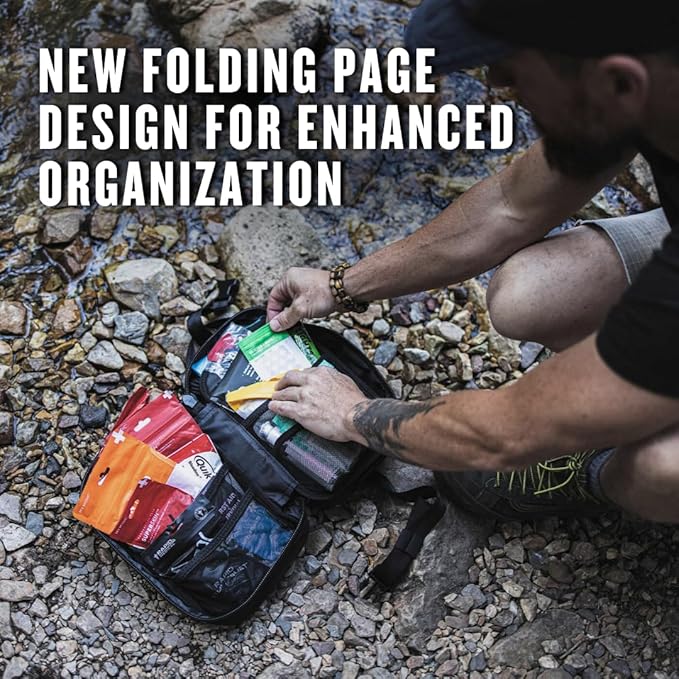 My Medic MyFak Mini Pro First Aid Kit - Small and Lightweight for Camping Hiking and Backpacking - 70 Items IFAK with Tourniquet - HSA/FSA Great for Travel - Coyote