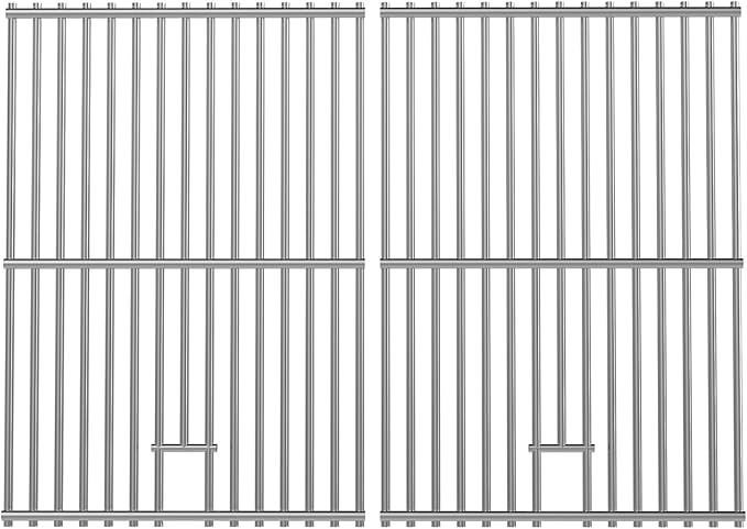 15 inch 2Pack Stainless Steel Grill Grate, Cooking Grate for Cooking Grid Grates Replacement for Select Gas Grill Models by Broil King, Broil-Mate, Huntington and Sterling Gas Models