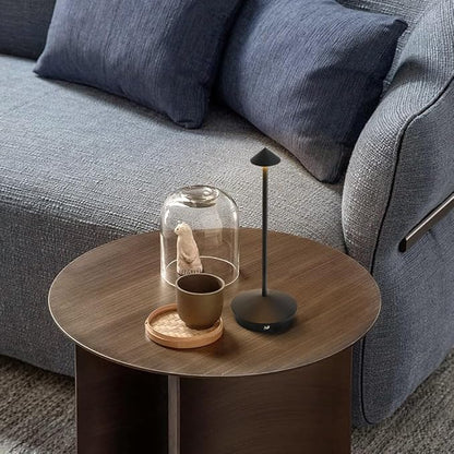 EJQ 2 Pack LED Rechargeable Cordless Table Lamps,Portable Outdoor 5000mAh Battery Operated Table Light Touch Control 3 Color Dimmable for Patio/Cofee/Restaurant/Camping/Dining/Bedroom-Black