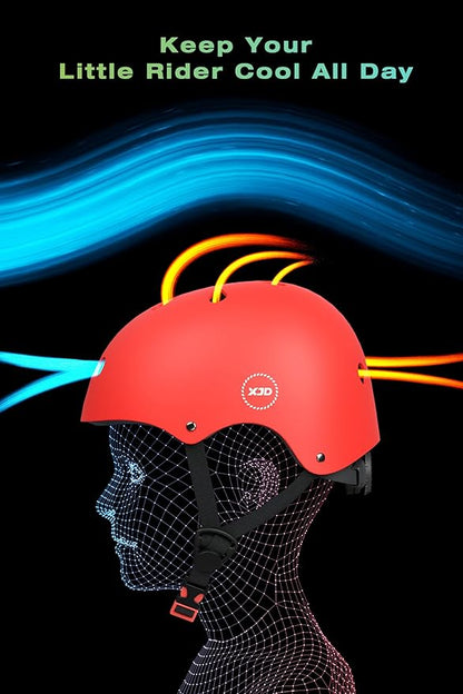 XJD Kids Bike Helmet,Multi-Sport Protective Gear Set for 3-5-8-14 Years Boys Girls with Knee and Elbow Pads Wrist Guards fit Roller Skates,Cycling,Skateboarding,Christmas Birthday Gifts for Kids