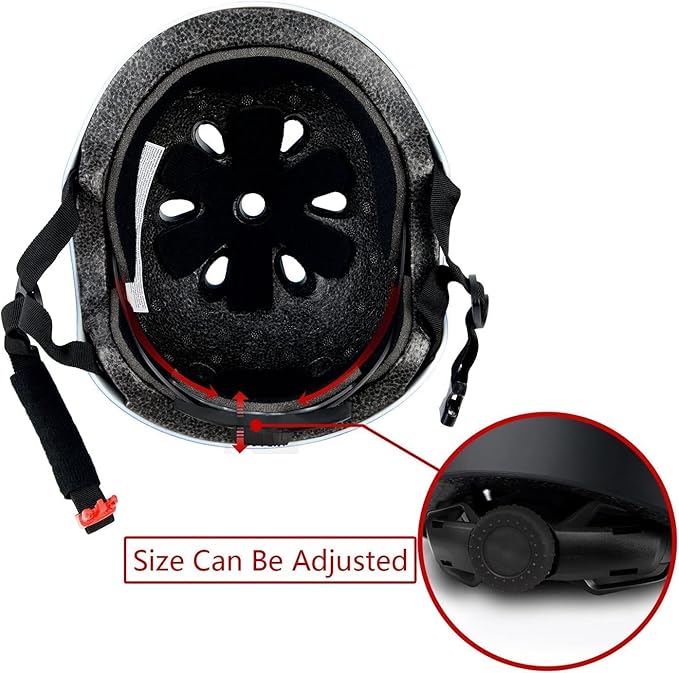 Kids Bike Helmet Set, CPSC Certified with Knee Pads Elbow Pads Wrist Guards,Adjustable Helmet for Ages 3-5-8-15 Toddler Kids&Youth,Bicycle Skateboarding…