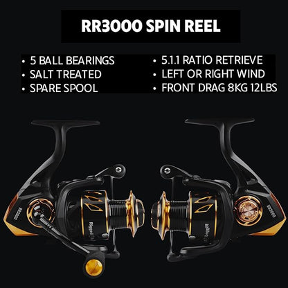 Rigged and Ready World Traveller Rod Reel Case Combination + 2 Tips 215+190cm (7'+6') Angling Travel Pole. Spin Bait Carp Pike Freshwater Saltwater Sea Fishing
