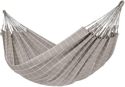 LA SIESTA - Large Double Brisa Classic Hammock & CasaMount - Suspension Kit for Walls & Beams - Weather Resistant Portable Hammock - 2-Person - Almond