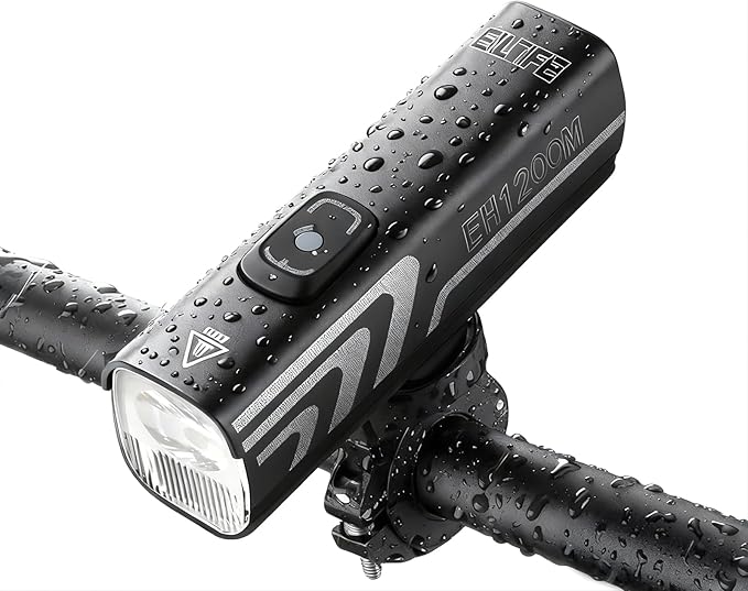 Bike Light for Night Light 1200 Lumens, 4500mAh Battery Bicycle Headlight LED Front Light with Ambient Light Sensing High Beam Low Beam for Men Women Kids Road Mountain Cycling