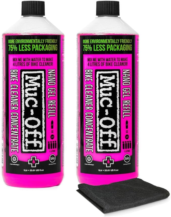 Muc-Off Bike Cleaner Concentrate | Powerful Nano Tech Bike Cleaner | Safe on Carbon Fibre, Biodegradable Formula for Bicycle and Motorcycle Cleaning