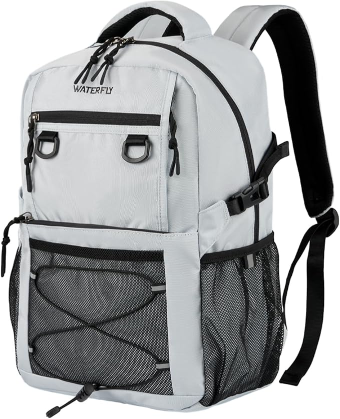 WATERFLY Travel Hiking Casual Backpack: 22L Lightweight Everyday Outdoor City Daypack College Bookbag for Women Men