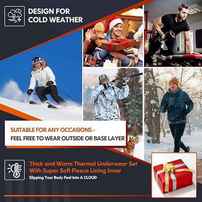 Men's Thermal Pants Fleece Lined Long Johns Compression Bottom Athletic Base Layer Cold Weather Gear 1 2 4 Pcs