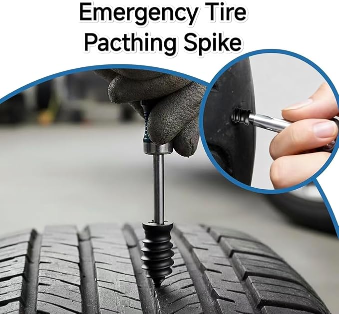 Tire Repair Nails Kit,Available in Two Sizes, 2025 New Vacuum Tire Repair Rubber Nail, Screw in Tire Repair Plugs, Fast Self-Service Tire Repair Tools for Car, Motorcycle, Truck (20Pcs)