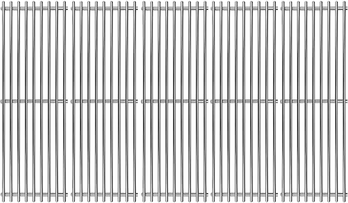Shengyongh S66025 (5-Pack) 17 3/8" Stainless Steell Grates Replacement for Broil-Mate, Broil King 9625-67, 9625-84, Baron 320, Baron 340, Baron 420, Baron 440, Baron 490