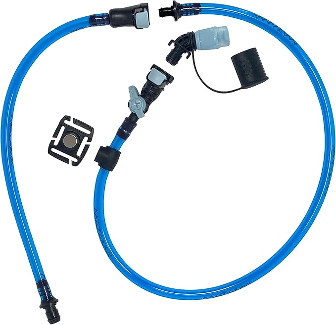 Replacement Drink Tube Replacement Set wih VYPR Bite Valve. Universally Compatible with Most Hydration Packs/Reservoirs/Bladders. 1/4" Inner Diameter Tubing. 43" Total Length.