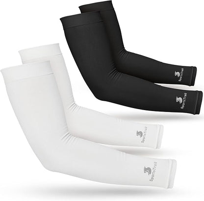 SportsTrail Cooling Arm Sleeves for Men & Women – Breathable, UV Sun Protection, Sports Arm Sleeves for Women, Men & Youth