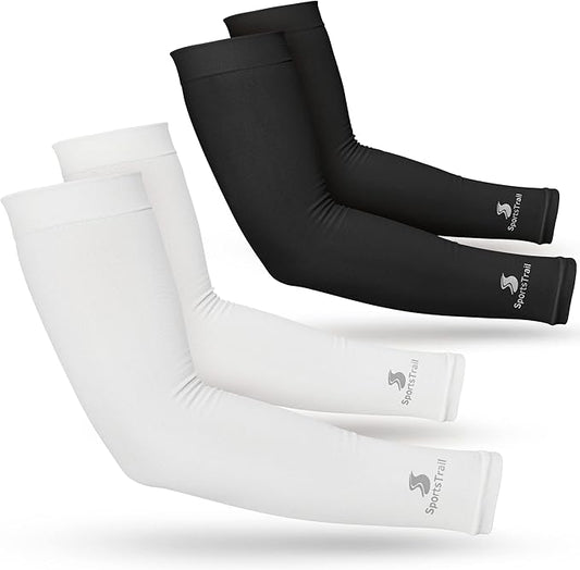 SportsTrail Cooling Arm Sleeves for Men & Women – Breathable, UV Sun Protection, Sports Arm Sleeves for Women, Men & Youth