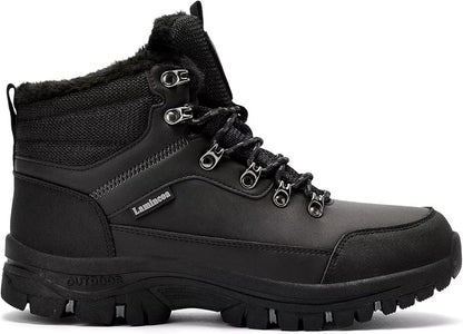 Lamincoa Mens Snow Boots Water Resistant Hiking Boots for Men Non-slip Winter Outdoor Warm Comfort Camping Backpacking Shoe