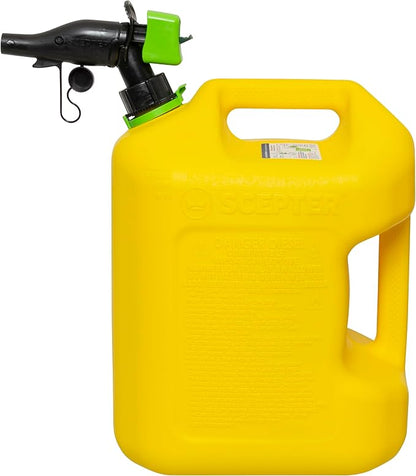 Scepter FSCD552 Fuel Container with Spill Proof SmartControl Spout, Yellow Diesel Can, 5 Gallon (Pack of 4)