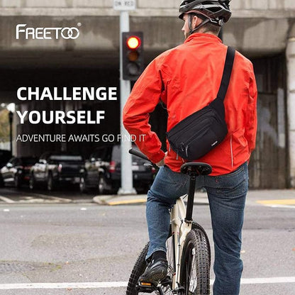 FREETOO Waist Pack Bag Fanny Pack for Men&Women Hip Bum Bag with Adjustable Strap for Outdoors Workout Traveling Casual Running Hiking Cycling