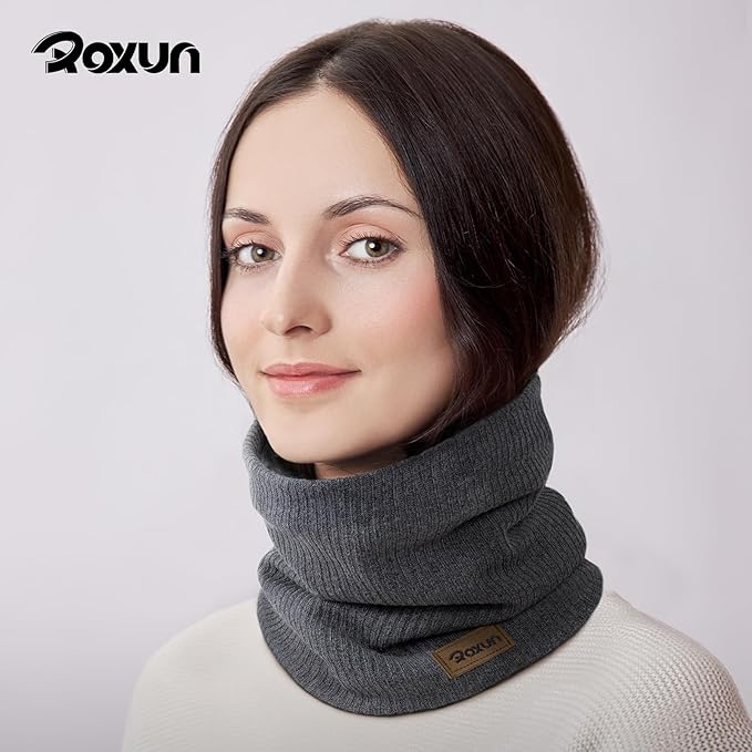 Winter Neck Gaiter, Neck Warmer Cover Ski Gaiters for Men/Women Fleece Thick Elegant Stylish