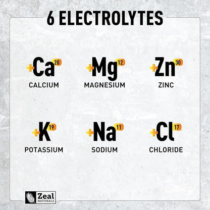 Zeal Electrolyte Powder - 90 Servings | Keto Electrolytes Powder | Zero Sugar, BCAAs, B-Vitamins | Potassium, Zinc, Magnesium | Hydration Powder Recovery Drink | Orange Pineapple