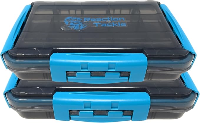 Reaction Tackle Ultimate Tackle Box Trays: Boxes to Organize and Store in Your Fishing Tackle Bag! for Anglers on The Go - 3600 Tackle Tray and 3700 Tackle Trays - 3-Clip Waterproof Tray