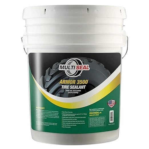 ARMOR 3500 - Our Highest Grade Industrial Tire Sealant Designed for The Most Hazardous & Extreme Operating Environments, 5-Gallon Pail