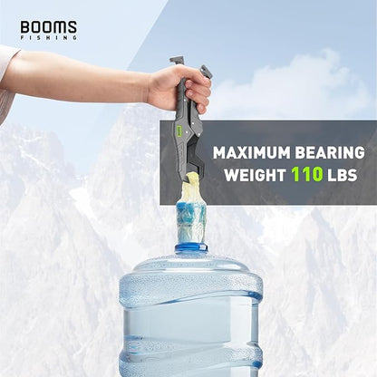 Booms Fishing G05 Lip Gripper Saltwater, 9.4" Plastic Catfish Grippers Pliers, Grabber Tool With Lanyard, Grips for Kayak Fishing Accessories, Great Holder for Caught Fish