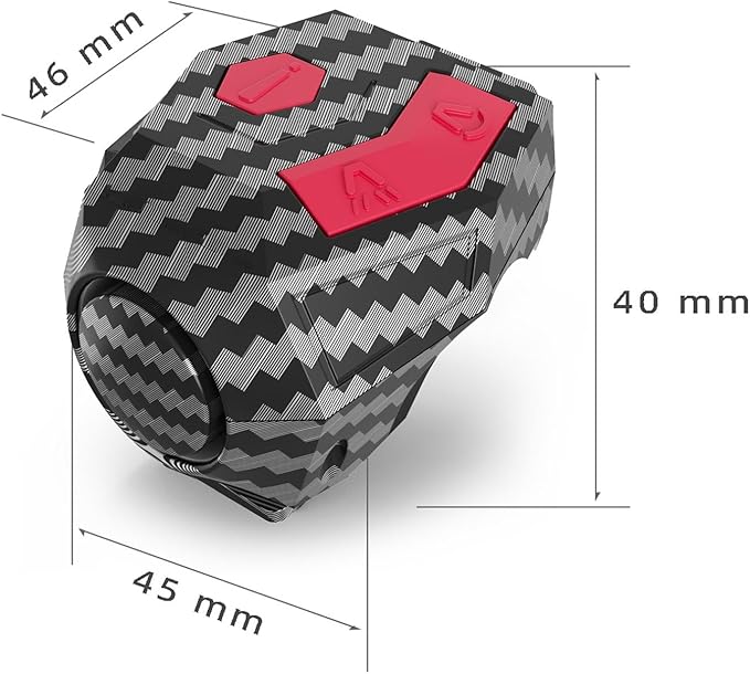 Electric Bike Bell,Bicycle Horn Easy Installation Warning Horn Theftproof Alarm for Night Cycling Accessories