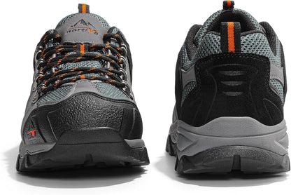 NORTIV 8 Men's Waterproof Hiking Shoes Leather Low-Top Hiking Shoes for Outdoor Trailing Trekking Camping Walking Quest