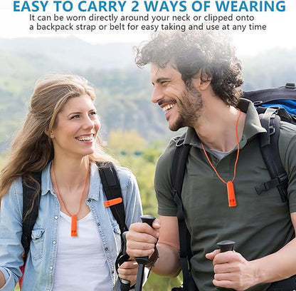 WSSROGY 12 Pack Emergency Whistles with Lanyard, 120db Safety Whistle Emergency for Survival Rescue Signaling
