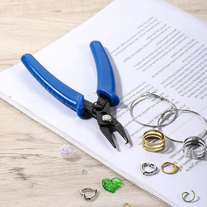 Jump Ring Opener Finger Tools with Split Rings Pliers, 5 Pcs Jump Rings Pliers Stainless Steel Jumps Ring Opener Tool Set Jewelry Making Plier Tools for Beading, Necklace Repair, DIY Crafts