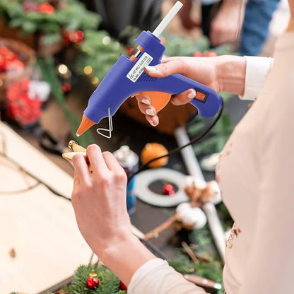 Hot Glue Gun Kit, Mini Hot Melt Glue Gun for Crafts with 30 Glue Sticks and Carry Case, Hot Mini Glue Guns for Craft, School DIY Arts, and Home Repair, SY01